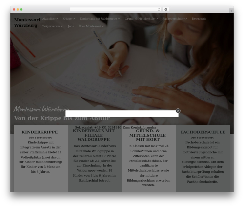 Page Builder Framework premium WordPress theme - www.montessori-wuerzburg.de