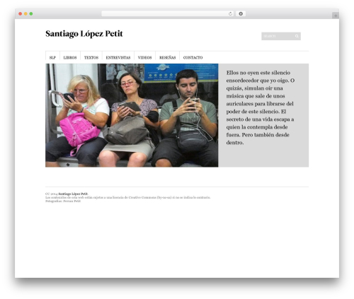 Sight theme WordPress - slopezpetit.com
