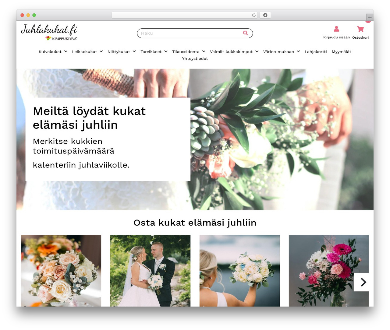 Theme WordPress bGH Theme - juhlakukat.fi