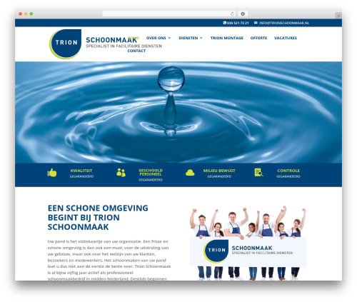 Divi testimonial slider WordPress plugin - trionschoonmaak.nl
