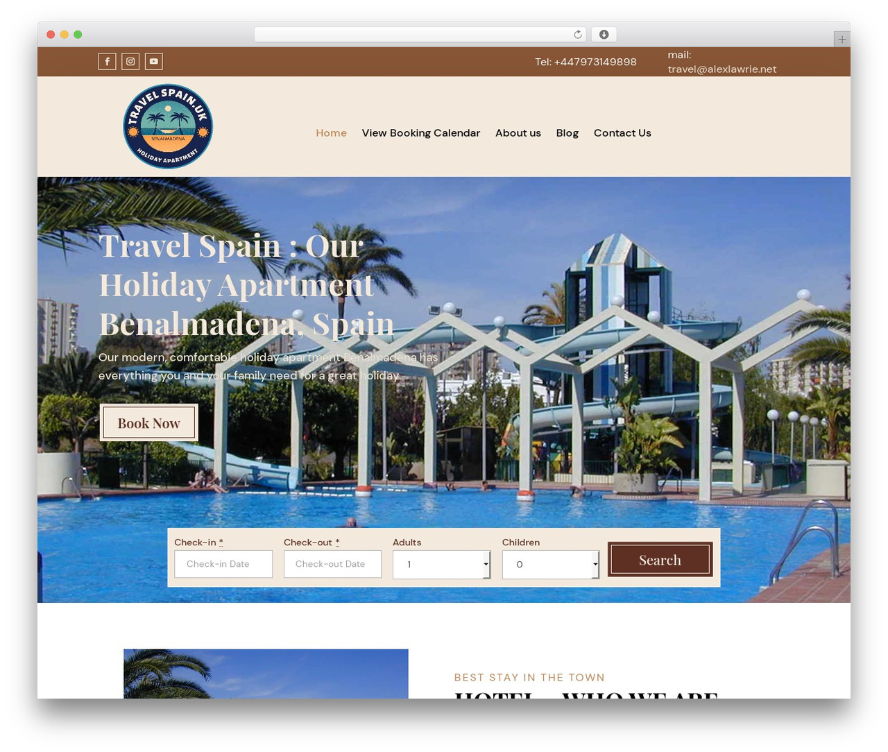 WordPress theme Divi - travelspain.uk