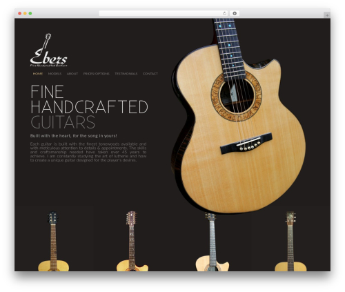 EbersGuitars.com WordPress theme - ebersguitars.com