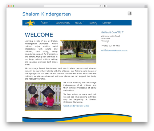 Newbase WordPress theme - shalomkindergarten.co.nz