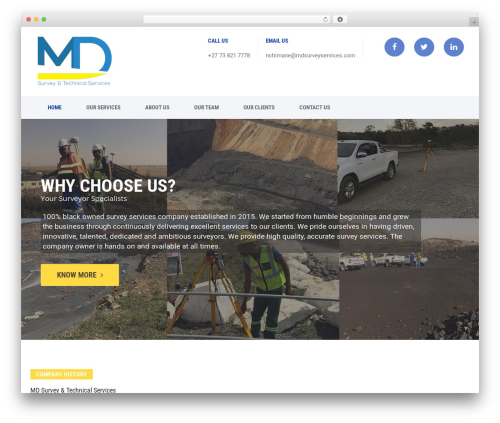 Offshore WordPress theme - mdsurveyservices.com