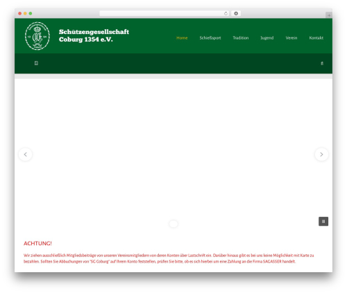 Sport top WordPress theme - sgcoburg.de