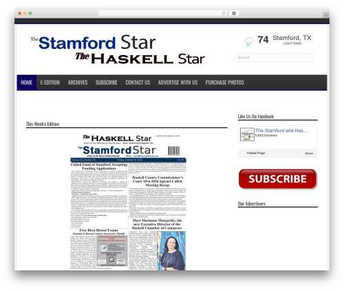 Webads rss WordPress plugin - thestamfordstar.com