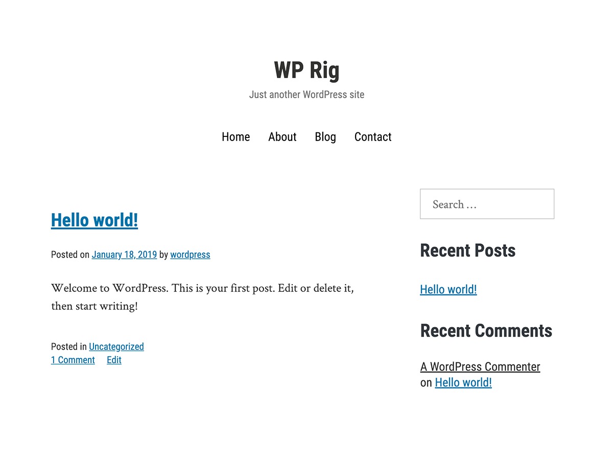 WordPress theme Rebase