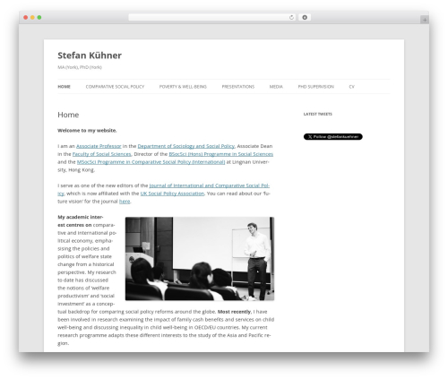 WordPress website template Twenty Twelve - stefan-kuehner.com