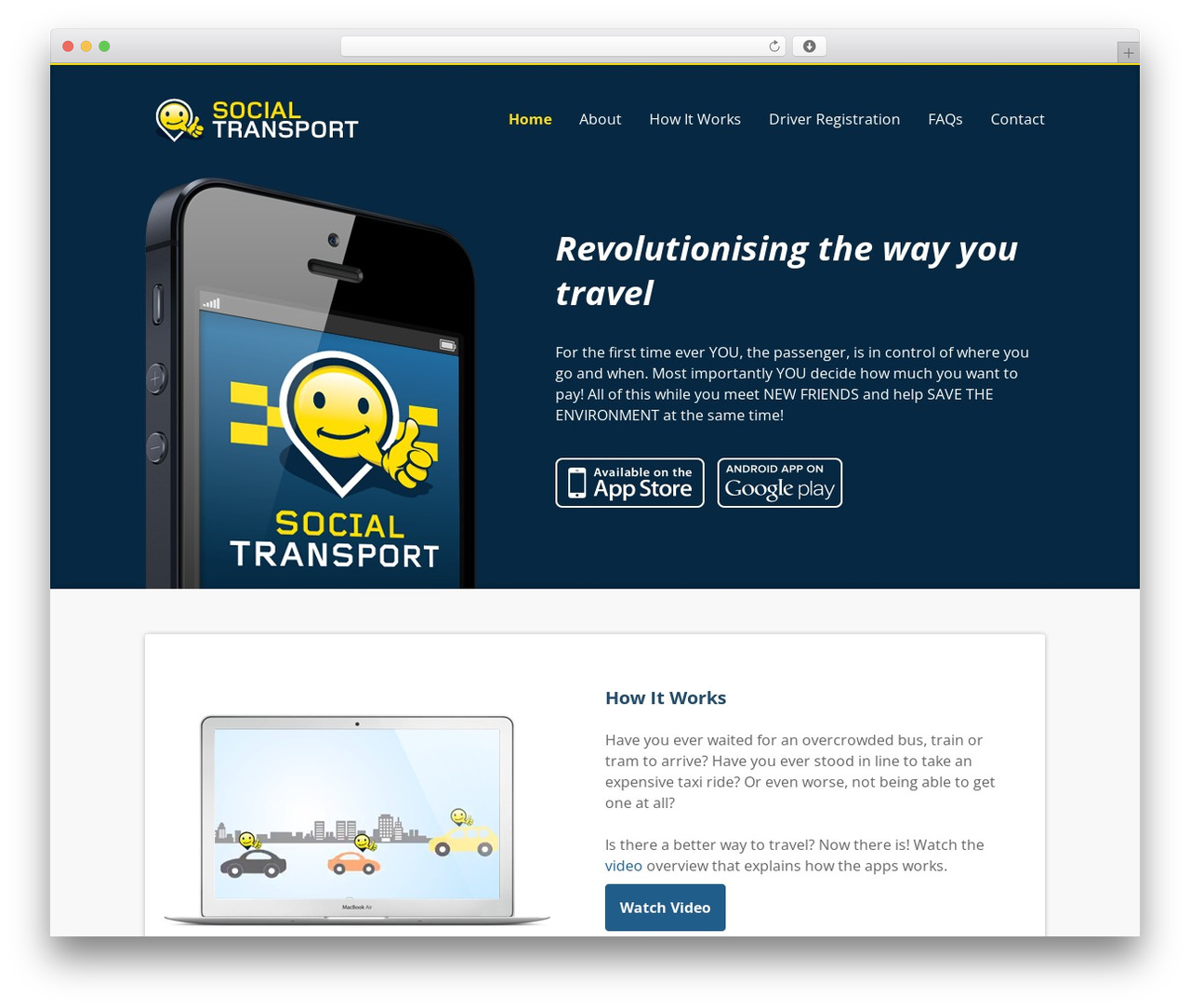 Appify WordPress travel theme - socialtransport.com