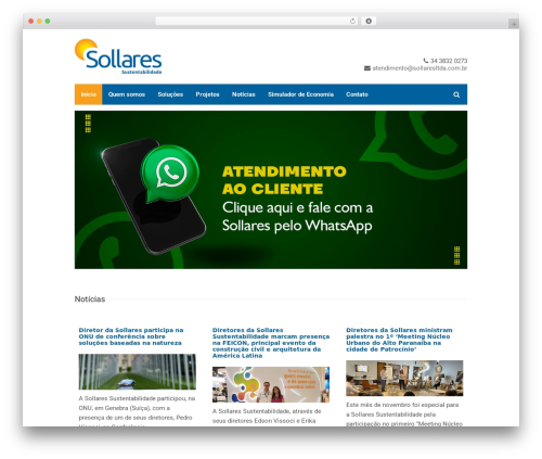 Centum WordPress theme - sollaresltda.com.br