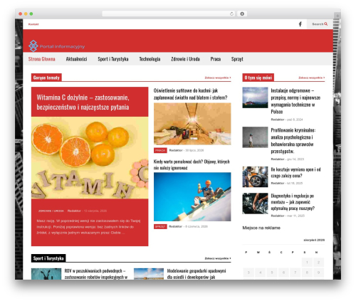 FlatNews WordPress magazine theme - diamiland.pl