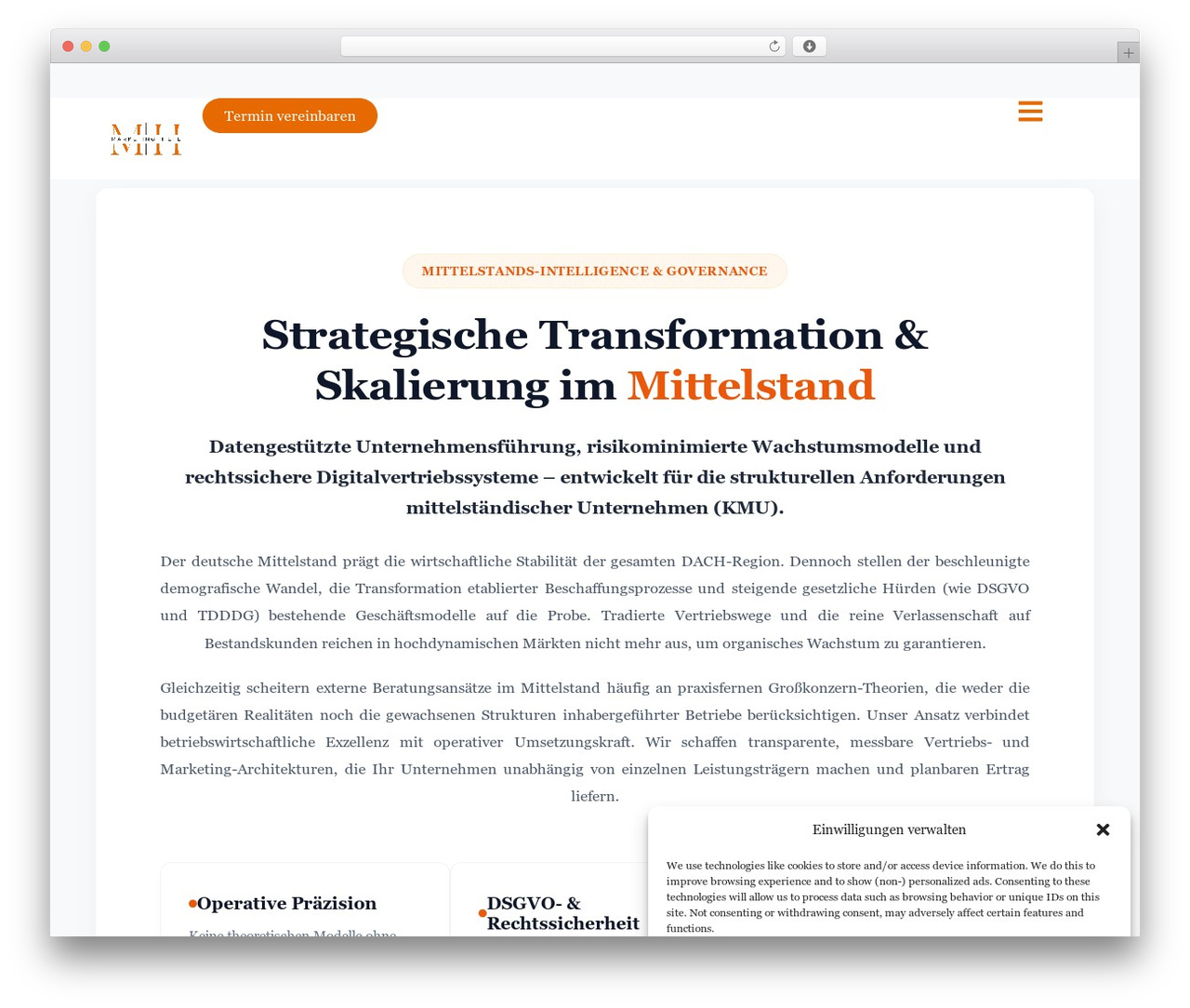 GeneratePress WordPress theme design - mhilfe.de