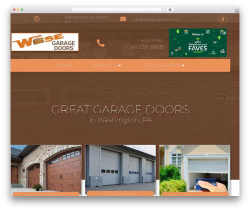 Hello Elementor WP theme - wisegaragedoors.com