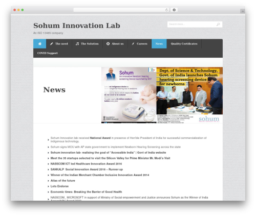 Shaka WordPress theme - sohumforall.com