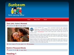 sunbeam WordPress page theme sunbeam WordPress page theme