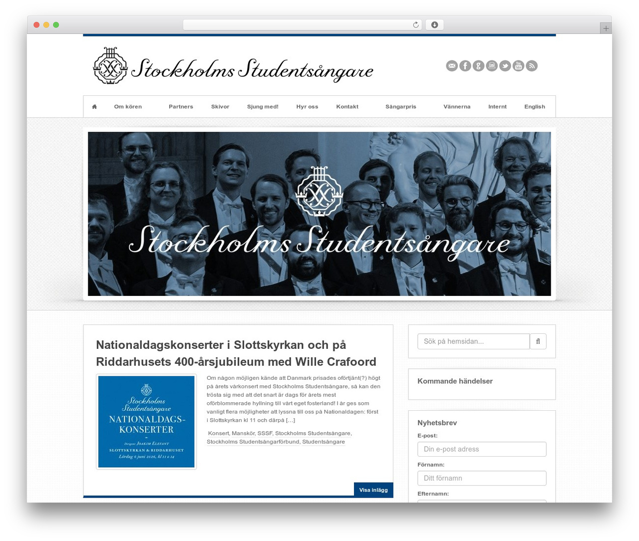 Swagger WordPress theme - sssf.se