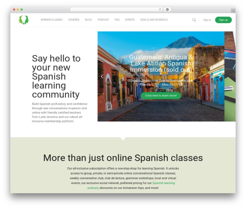 Quickcal WordPress plugin - cultureandlanguagecenter.com