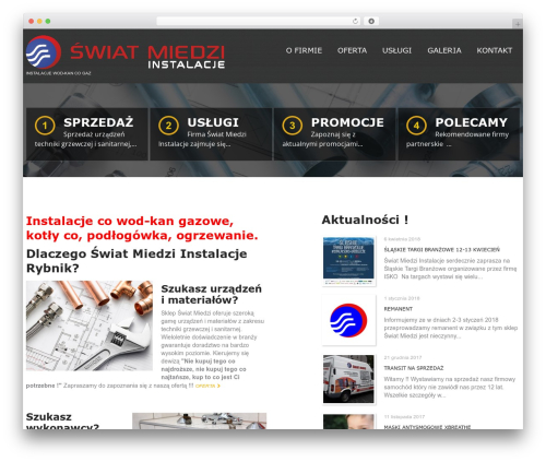 WordPress theme cherry - swiatmiedzi.pl