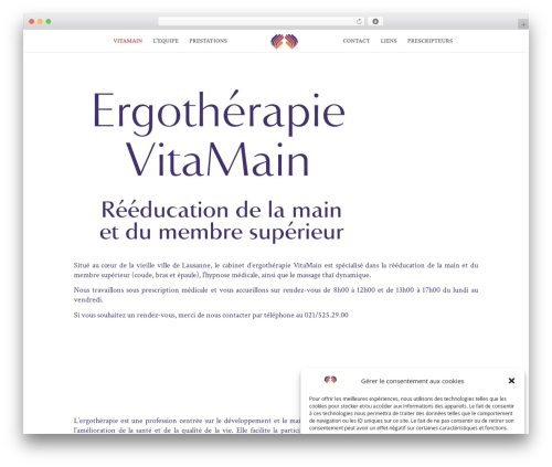 WordPress theme Divi - vitamain.ch