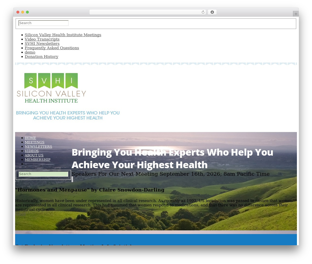 WordPress theme DMS - svhi.com