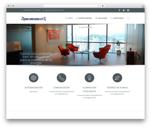 WordPress theme Syde WordPress - sydepanama.com