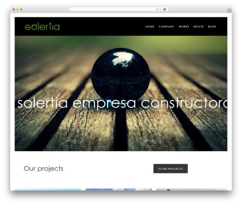 WordPress theme The Architect v2 - solertia.es