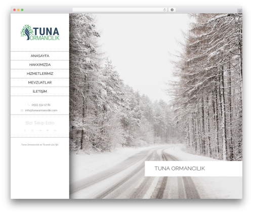 WP theme Tuna - tunaormancilik.com