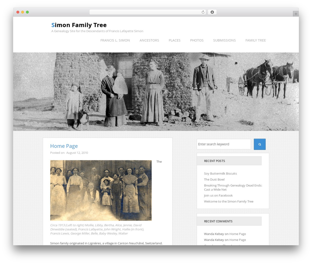 Camp theme WordPress - simonfamilytree.com Camp theme WordPress - simonfamilytree.com