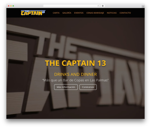 Divi WordPress theme - thecaptain13.com
