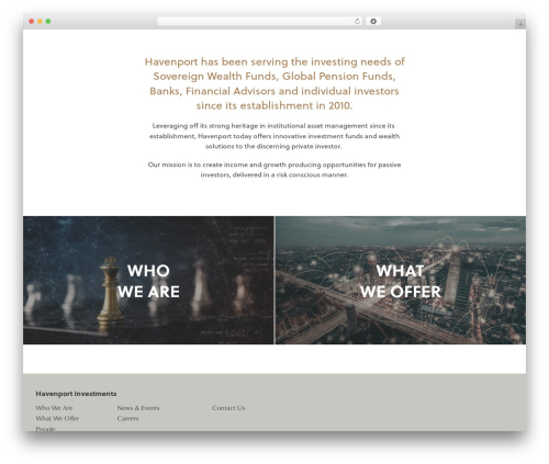 OceanWP WordPress theme - havenport.com
