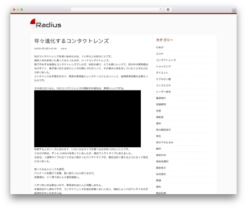 Radius WordPress theme - soshin-mikumo.com