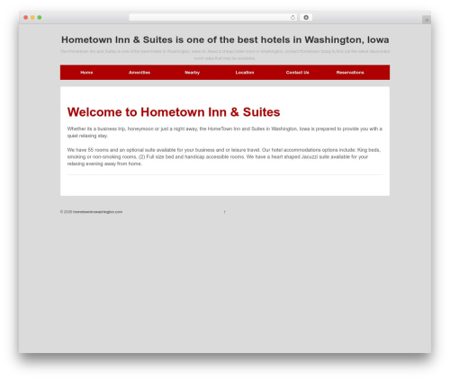 Responsive Pro WordPress theme - hometowninnwashington.com