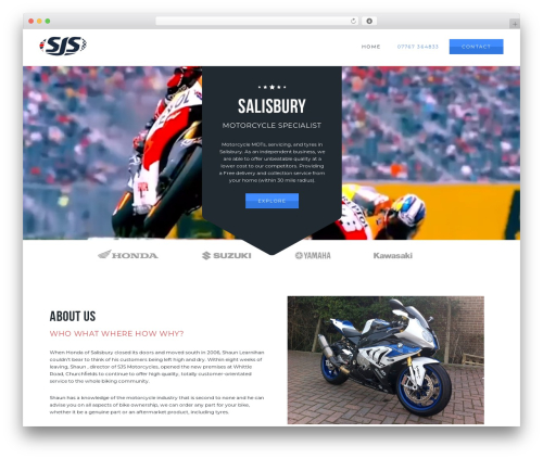 SJS theme WordPress - sjsmotorcycles.co.uk