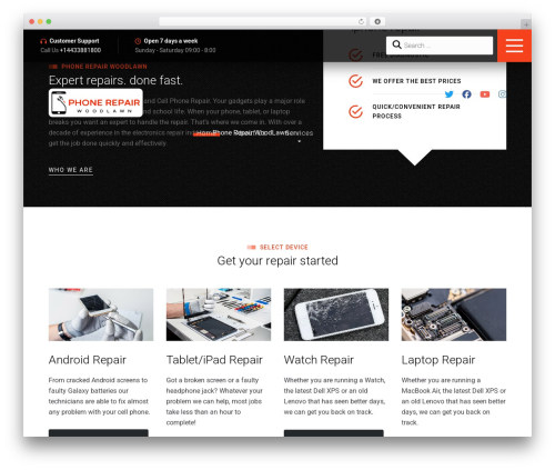 SmartFix WordPress theme - phonerepairwoodlawn.com