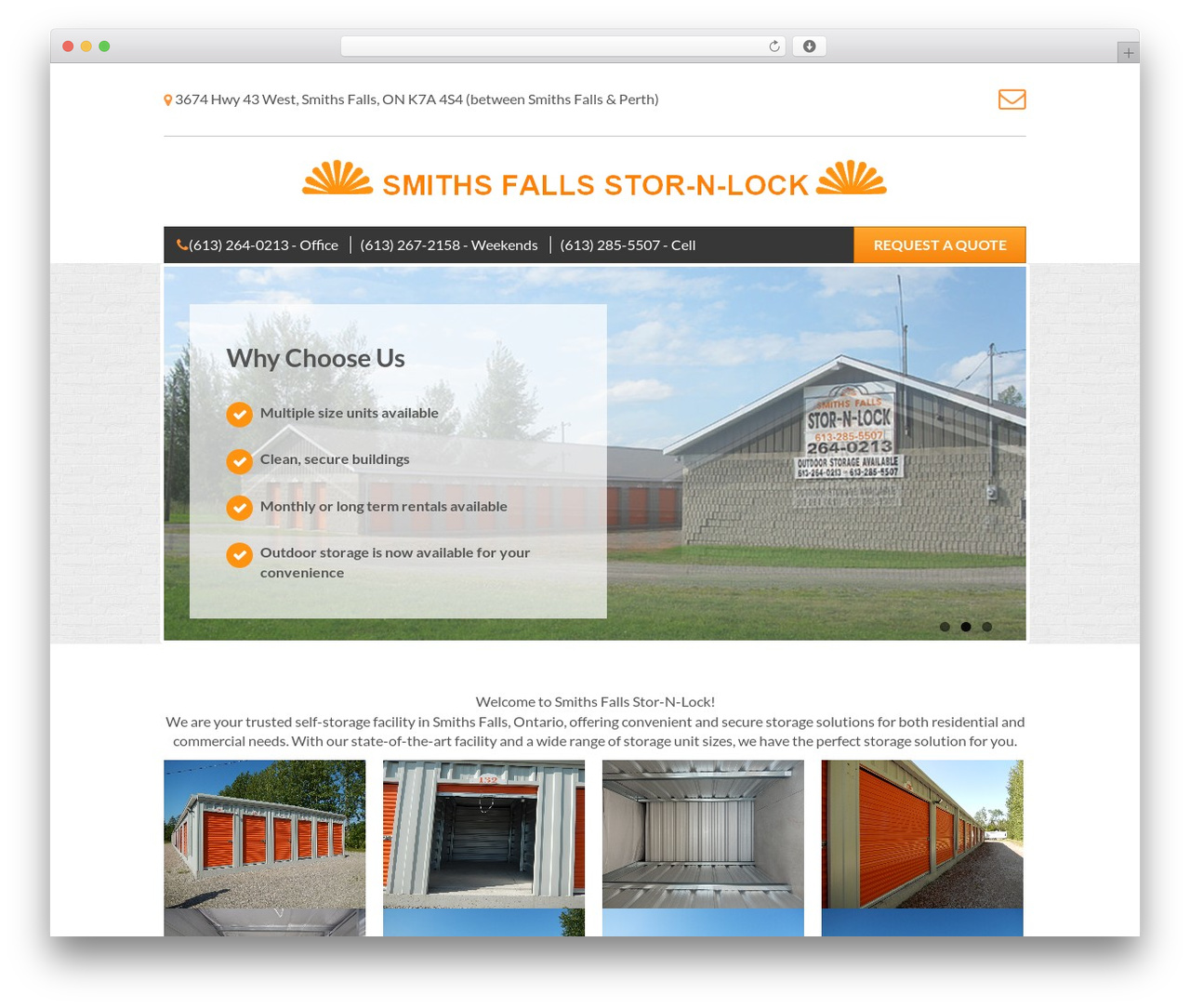 smiths theme WordPress - smithsfallsstor-n-lock.com