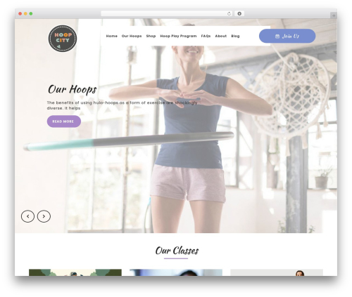 VW Yoga Fitness - WordPress theme