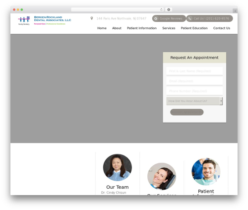 WordPress theme DoctorGenius Framework - brdental.com