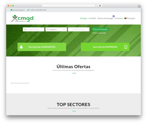WordPress theme Careerfy - cmgd.pt