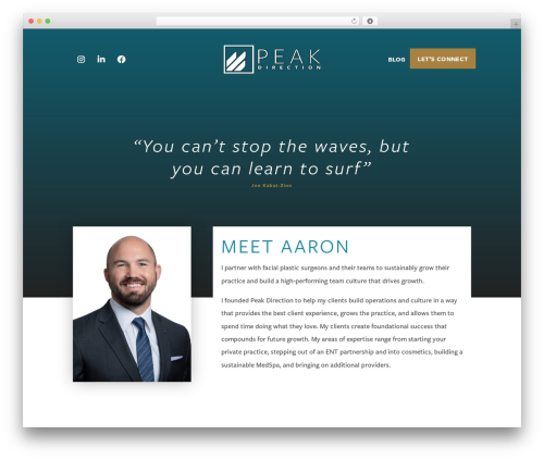 WordPress theme Divi - peakdirection.com