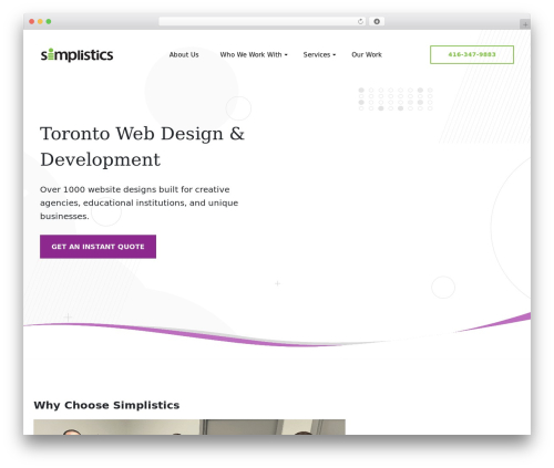 WordPress theme Simplistics - simplistics.ca