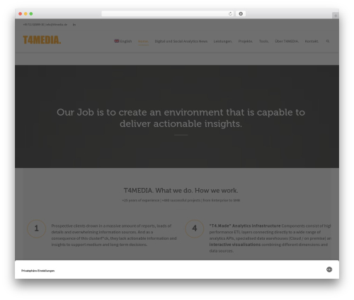 Dante WordPress theme - t4media.de