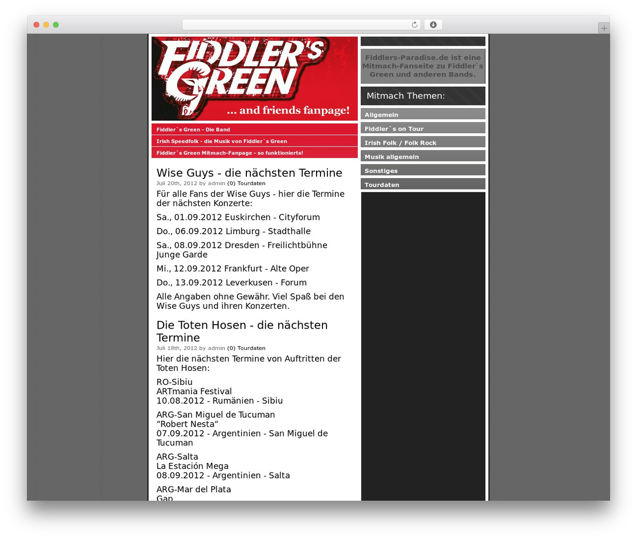 Deep Red WordPress theme - fiddlers-paradise.de Deep Red WordPress theme - fiddlers-paradise.de