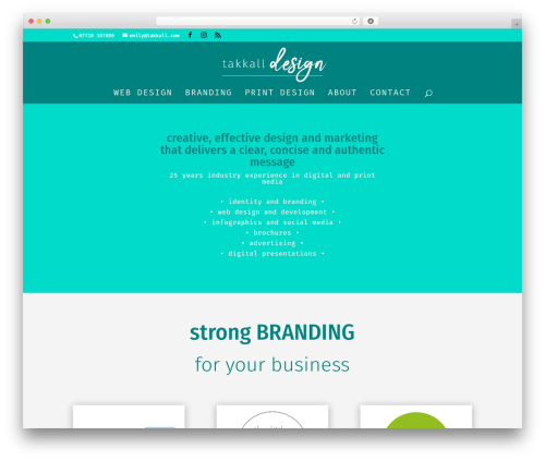 Divi WordPress theme - takkall.com