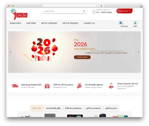 Gifymo WordPress ecommerce theme - joytreeglobal.com