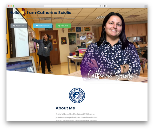 MAK WordPress theme - catherine-sciolis.com