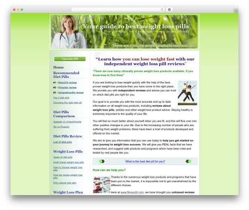 Mountain WordPress theme - fitness2k.com