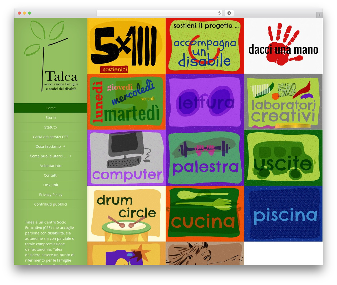 Origin WordPress theme - talea.org