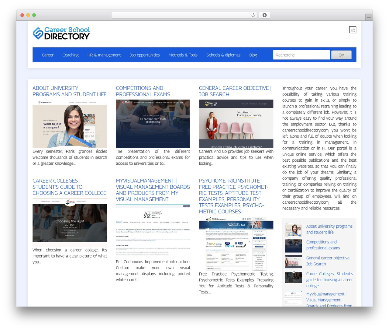 Theme WordPress generic-site - careerschooldirectory.com