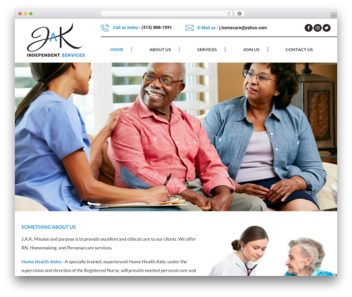 Theme WordPress Jak - jakhomecare.com