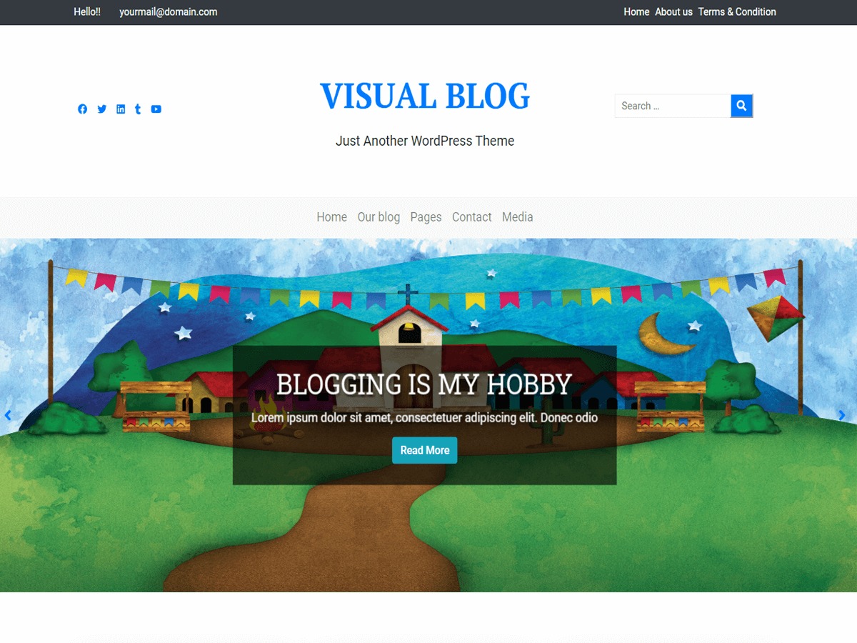 Visual Blog WordPress gallery theme